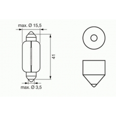 1 987 302 529 BOSCH Лампа накаливания