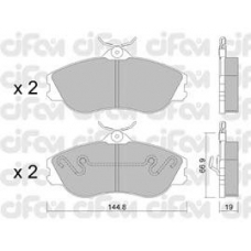 822-663-0 CIFAM Комплект тормозных колодок, дисковый тормоз