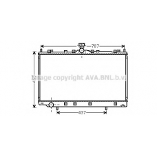 MT2215 AVA Радиатор, охлаждение двигателя