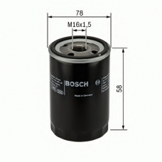 F 026 400 307 BOSCH Воздушный фильтр, турбокомпрессор