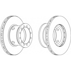 FCR102A FERODO Тормозной диск