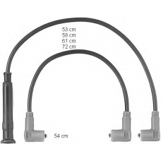 0300890467 BERU Комплект проводов зажигания