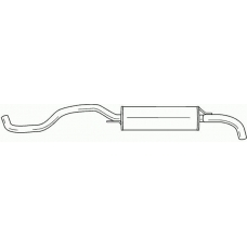 22618 SIGAM Глушитель выхлопных газов конечный