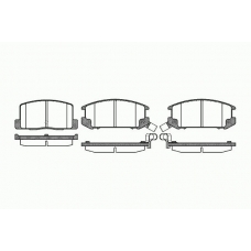 0201 12 KAWE Комплект тормозных колодок, дисковый тормоз