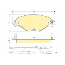 6114484 GIRLING Комплект тормозных колодок, дисковый тормоз