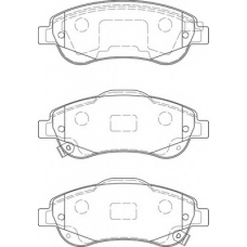 FD7431A NECTO Комплект тормозных колодок, дисковый тормоз
