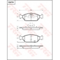 GDB7758 TRW Комплект тормозных колодок, дисковый тормоз