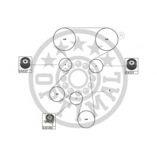 SK-1632 OPTIMAL Комплект ремня грм