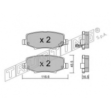 880.0 TRUSTING Комплект тормозных колодок, дисковый тормоз