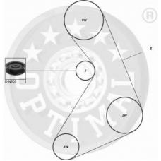 SK-1026 OPTIMAL Комплект ремня грм