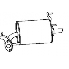 18576 WALKER Глушитель выхлопных газов конечный