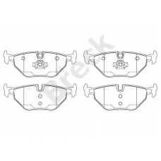 21934 00 704 00 BRECK Комплект тормозных колодок, дисковый тормоз