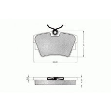 7.544 PEX Комплект тормозных колодок, дисковый тормоз