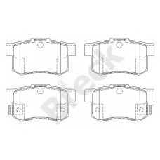 23652 00 704 00 BRECK Комплект тормозных колодок, дисковый тормоз