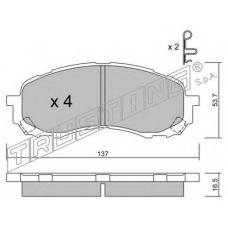 778.0 TRUSTING Комплект тормозных колодок, дисковый тормоз