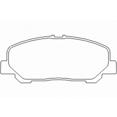 P 83 099 BREMBO Комплект тормозных колодок, дисковый тормоз