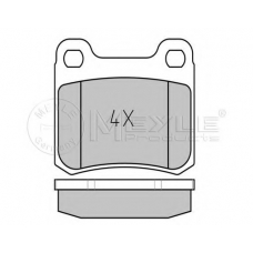 025 206 8715/PD MEYLE Комплект тормозных колодок, дисковый тормоз