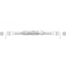 338539 SPIDAN Тормозной шланг