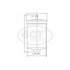 ST 733 SCT Топливный фильтр