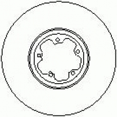 6608 10 KAWE Тормозной диск