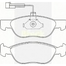 21927 00 W2 BRECK Комплект тормозных колодок, дисковый тормоз