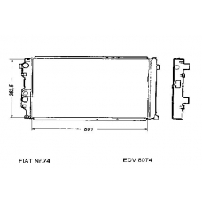 8074 KЬHLER-PAPE Wasserkьhler  pkw
