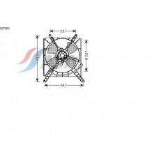 SZ7503 AVA Вентилятор, охлаждение двигателя