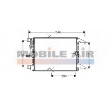 06005174 VAN WEZEL Конденсатор, кондиционер