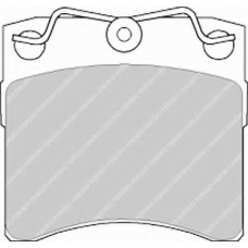 FSL722 FERODO Комплект тормозных колодок, дисковый тормоз