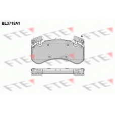 BL2718A1 FTE Комплект тормозных колодок, дисковый тормоз