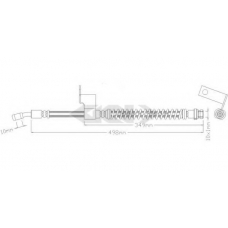 338832 SPIDAN Тормозной шланг