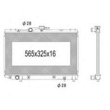 736-1026 TYC Радиатор, охлаждение двигателя