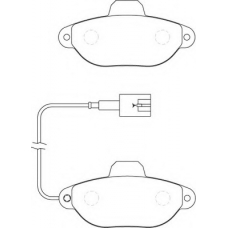 FD7278A NECTO Комплект тормозных колодок, дисковый тормоз