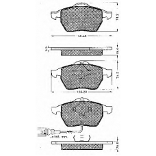 10542 BSF Комплект тормозных колодок, дисковый тормоз