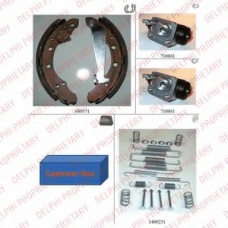 891 DELPHI Комплект тормозных колодок