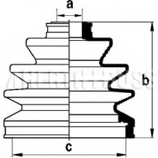 J2861001 NIPPARTS Комплект пылника, приводной вал