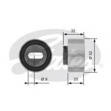 T41030 GATES Натяжной ролик, ремень грм