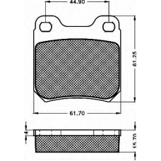 10473 BSF Комплект тормозных колодок, дисковый тормоз