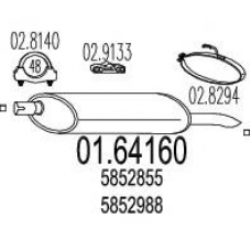 01.64160 MTS Глушитель выхлопных газов конечный