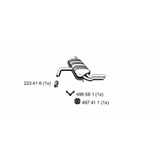 642057 ERNST Глушитель выхлопных газов конечный