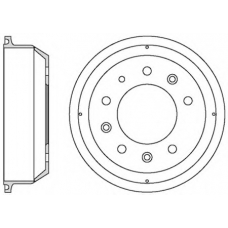 VBD682 MOTAQUIP Тормозной барабан