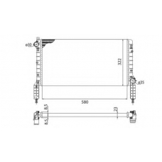 350213180003 MAGNETI MARELLI Радиатор, охлаждение двигателя