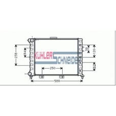 1001801 KUHLER SCHNEIDER Радиатор, охлаждение двигател