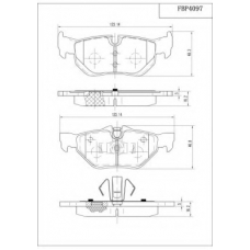 FBP4097 FI.BA Комплект тормозных колодок, дисковый тормоз