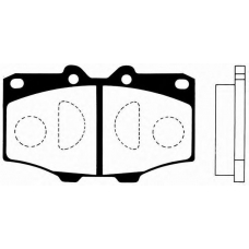 J PA-236AF JAPANPARTS Комплект тормозных колодок, дисковый тормоз