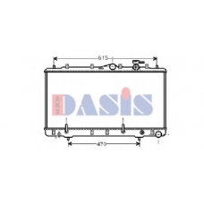 560330N AKS DASIS Радиатор, охлаждение двигателя