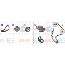 8MP 376 814-881 HELLA Водяной насос + комплект зубчатого ремня