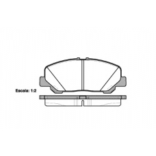 P13873.00 WOKING Комплект тормозных колодок, дисковый тормоз