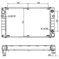 51365 NRF Радиатор, охлаждение двигателя