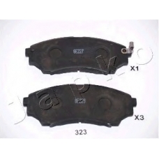 50323 JAPKO Комплект тормозных колодок, дисковый тормоз